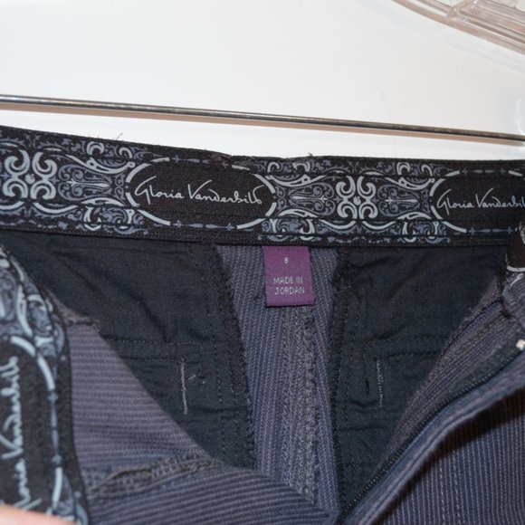 Gloria Vanderbilt Vintage Pants Women Casual Dark Grey 8 - Picture 2 of 8